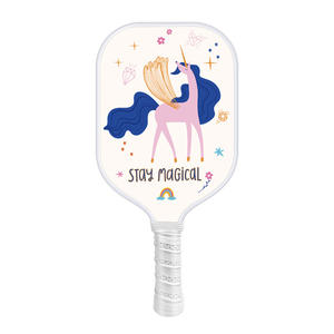 Pala <span class=keywords><strong>de</strong></span> <span class=keywords><strong>Pickleball</strong></span> Personalizada <span class=keywords><strong>de</strong></span> Fibra <span class=keywords><strong>de</strong></span> Carbono T700 y Fibra <span class=keywords><strong>de</strong></span> Vidrio para Niños, 14 mm, Aprobada por la USAPA, Alta Calidad y Durabilidad - Product Image 6