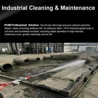 Lavadora Industrial Portátil de Alta Presión IPUM Next Gen con Alcance de Chorro Ultra Largo de 25m, Especializada en Limpieza Industrial