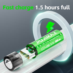 प्यूजिमेक्स उच्च गुणवत्ता 1.5v aa लिथियम रिचार्जेबल बैटरी 1000Mah usb चार्ज उपलब्ध है। - Product Image 3