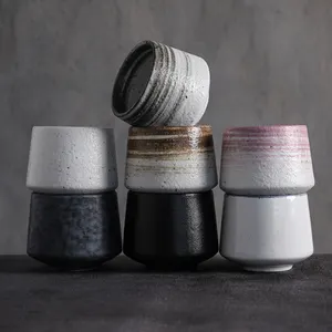 日本のセラミック磁器ティーカップ家庭用水マグマスター酒カップエスプレッソカプチーノコーヒーカップ