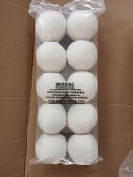 Boules de séchage pour linge en feutre de laine écologiques, taille XL personnalisée, 7 cm, réutilisables, naturelles et douces, couleur et logo personnalisés pour machine à laver