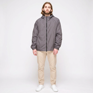 Blousons d'hiver imperméables légers pour hommes, taille plus, coupe-vent décontractés d'automne, matelassés, fermeture éclair intégrale, coupe-vent à capuche - Product Image 1