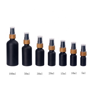 Flaconi in Vetro Nero Opaco 15 <span class=keywords><strong>ml</strong></span> 30 <span class=keywords><strong>ml</strong></span> <span class=keywords><strong>50</strong></span> <span class=keywords><strong>ml</strong></span> 100 <span class=keywords><strong>ml</strong></span>, Bottiglie Cosmetiche in Vetro UV con Pompa Dosatrice da 18 mm - Product Image 5