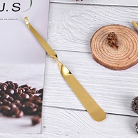 Gute Qualität Golden Plated Edelstahl 4 Stück Wick Care Kit Luxus Aroma therapie Kerze Wick Hook Snuffer Trimmer Tray Set