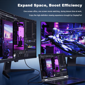 Câble de type C vers DisplayPort 2.1 16K 60Hz 8K 60Hz USB C 16K DP Compatible Thunderbolt 3/4 <span class=keywords><strong>MacBook</strong></span> pour projecteur d'<span class=keywords><strong>air</strong></span> Huawei - Product Image 4