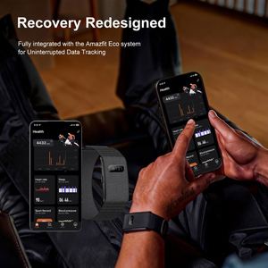 Bracelet intelligent ERON H59max Fitness Tracker avec surveillance de l'oxygène sanguin 24h/24, suivi du rythme cardiaque, GPS, course à pied, rapport de santé IA et petit écran - Product Image 2