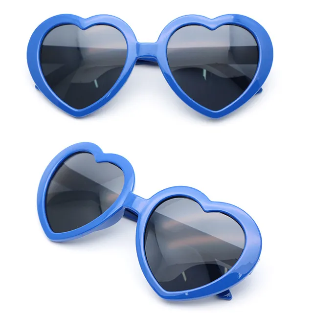 DLC9018 Promotional Loving Heart Shape Sunglasses Custom Logo Printed Heart Sunglasses 2020