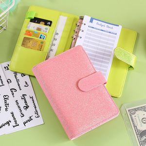 Classeur en cuir Saffiano Epi le plus vendu Carnet personnalisé A6 quotidien/hebdomadaire/mensuel Bague en argent/or Organisateur à couverture rigide à feuilles mobiles - Product Image 3