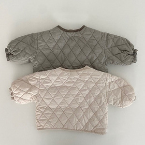 Ropa de bebé otoño e invierno Bebé niños y niñas ligero suelto casual corto algodón acolchado bebé abrigo cálido - Product Image 3