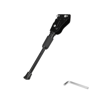 Béquille de vélo de montagne épaissie de 22 pouces avec support de pied, 2 trous, béquille universelle pour vélo d'enfant, support latéral unique - Product Image 4