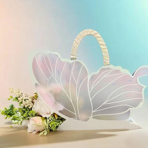 Sacs cadeaux en forme de papillon pour mariage, fête, bouquet de fleurs, emballage de friandises, poignée, anniversaire, baby shower, décoration, <span class=keywords><strong>PP</strong></span> recyclable - Product Image 6