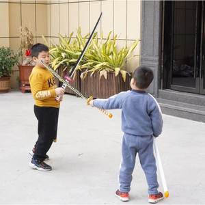 Épées de jouet samouraï japonaises Pedang pour enfants, épées extensibles lumineuses, épée de samouraï en plastique avec lumière et son - Product Image 6