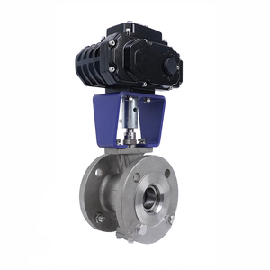 Válvula de bola motorizada tipo V (dn25~dn250 Pn16~pn64) para alta temperatura, de cierre de aceite, 1k, sin contacto, compatible con OEM - Product Image 4