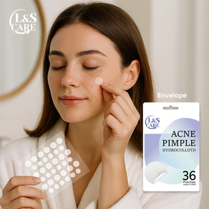 Transparent Multi-Shape <strong>Hydrocolloid</strong> <strong>Acne</strong> Patch Set 24 Patches 12mm/10mm for Pimple Treatment <strong>Hydrocolloid</strong> <strong>Acne</strong> - Product Image 6