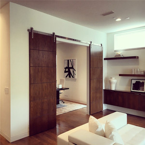 モダンでシンプルなデザインファッションアイアンバーンドア引き戸 - Product Image 5