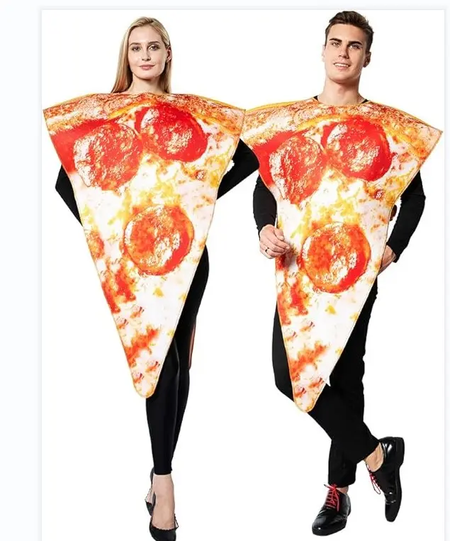 Unisex Food Pizza Kostuum Fancy Dress Halloween Party Grappige Outfit Voor Volwassen Mannen Vrouwen C003