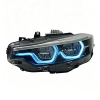 Feux avant fumés RGB style BMW Série 4 F32 SJC 117-20, pièces auto, DRL, accessoires auto, bleu coloré