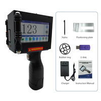 Imprimante codeuse jet d'encre sans fil portable à passage unique à solvant écologique pour l'impression industrielle de précision