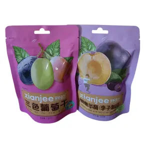 Non-standard custom products Bright oil matte film self-sealing plastic standing bag Food packaging zipper bag
