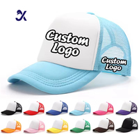 Casquette Trucker Personnalisée 5 Panneaux, Casquettes de Sport en Mousse, Logo Personnalisé, Broderie 3D, Casquette en Maille Vierge, Casquette Rétro Color Block, Gorras, Casquettes