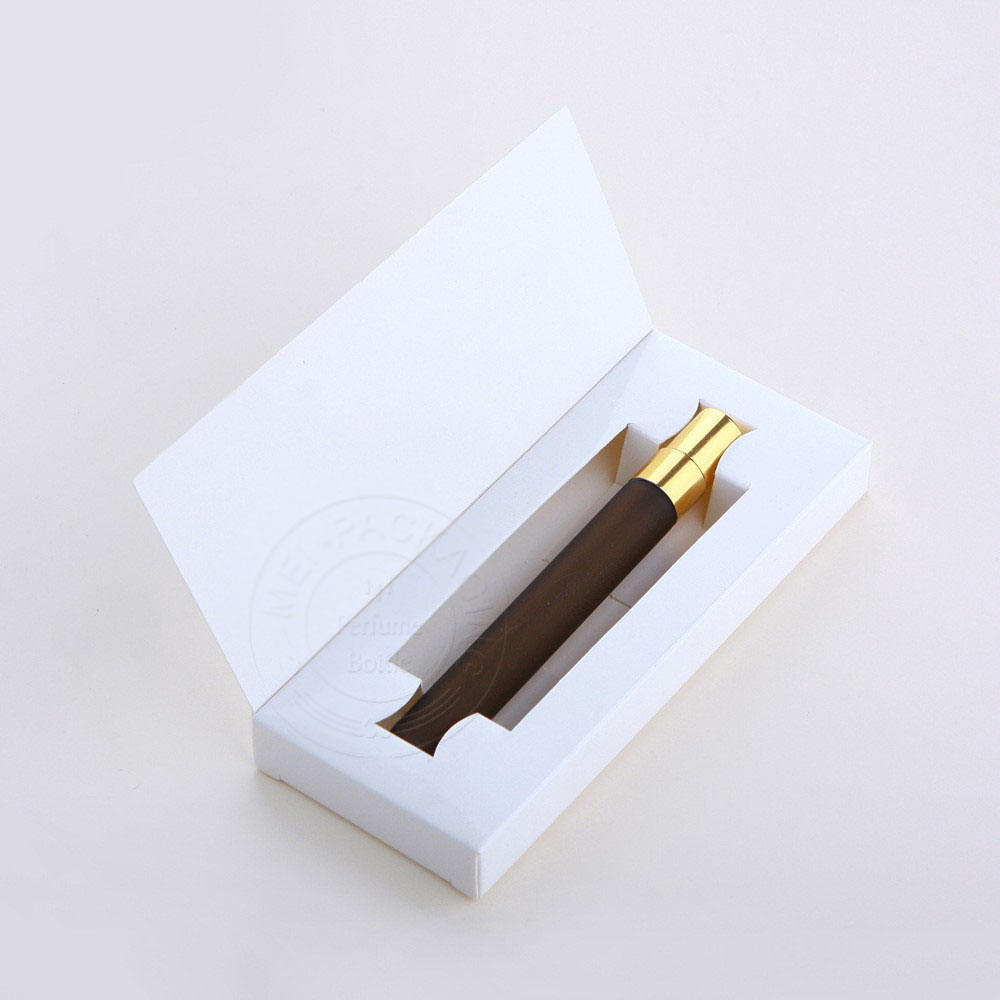 frosted amber bottle + gold sprayer + white box