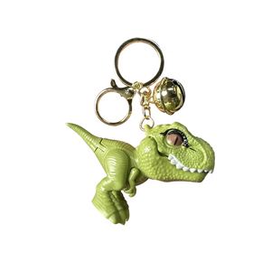 Funny PVC T-Rex Keychain Cartoon Dinosaur Pendant with Bell Bag Decoration Toy Style <b>Key</b> <b>Ring</b> - Product Image 5