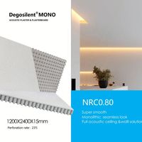 Panneaux de plafond acoustiques en plaques de plâtre perforées 4x8 avec trous ronds irréguliers, design moderne, directement de l'usine chinoise