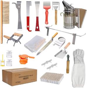 Kit de démarrage pour apiculteurs : Ruche à 10 cadres et fournitures, Ruche en cire d'abeille 100% naturelle - Product Image 5