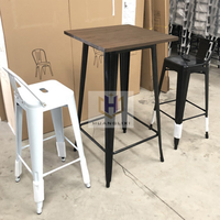 Mobilier fabriqué en usine Restaurant Café Restauration rapide Café Industriel Métal Plastique Bois Table et chaises