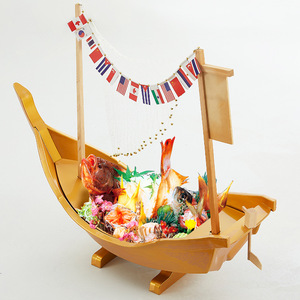 NEWELL Suministro de Artículos de Moda con Estilo Chino, Bandera de Color Sólido en Forma de Vela, Barco Dragón, Recipiente para Sashimi - Product Image 3