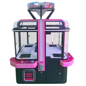 Four People Magic Cube Mini Claw Crane Machine <b>Large</b> Claw Crane Machine Coin Operated Catch <b>Doll</b> Lipstick Game Machine - Product Image 4