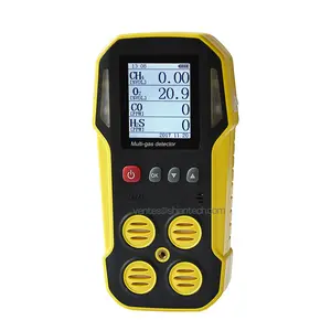 4 In 1 Draagbare Gas Detector O2 H2S Co Lel Ex Gas Analyzer Air Monitor, 4 Gas Detector