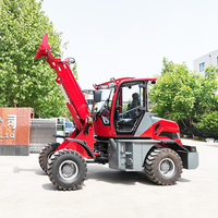 Chargeuse sur pneus agricole 57 ch, capacité de charge nominale 1,5 tonne, 4 roues motrices, chargeuse télescopique sur pneus avec plusieurs accessoires