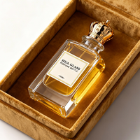 Flacon de parfum personnalisé, flacon de parfum arabe, 85 ml, flacons de parfum en verre vides en vrac avec boîte