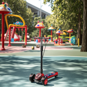 <span class=keywords><strong>Trottinette</strong></span> pliable légère pour enfants, <span class=keywords><strong>trottinette</strong></span> à 3 roues pour l'extérieur avec roues en PU pour enfants (jouet pour enfant) - Product Image 2
