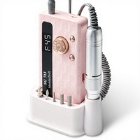 Kit de ponçage et polissage des ongles transfrontalier avec batterie rechargeable - Outils complets en ABS pour l'élimination des peaux mortes et la manucure