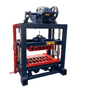 QTJ4-40 brick/block making machine assist in infrastructure construction For some developing regions brick making machine