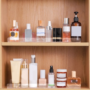 Acrylic Wall-mounted Storage Holder Kitchen Clear Acrylic <b>Plate</b> Non-punched Shelving Tripod One Word Partition Bathroom Room - Product Image 4