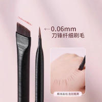 YDINI Lot de 3 pinceaux à sourcils et eye-liner ultra minces Détails précis Outils de maquillage des sourcils plats