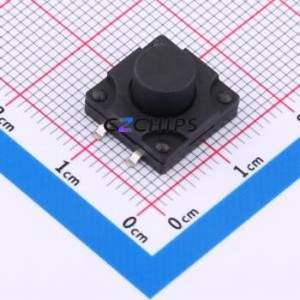 TD-1812SR-7.5H-250 Tactile Switch SMD-4P,12x12mm Switch Vertical Mount 12mm 12mm 7.5mm - Product Image 1