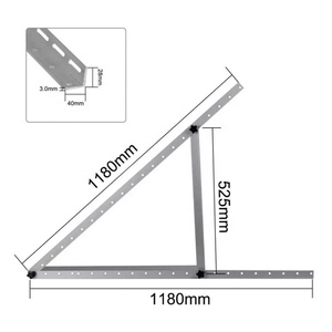 Support de sol pour panneaux solaires FarSun, structure triangulaire pour toit plat - Product Image 1