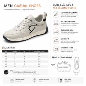 Zapatillas Deportivas Transpirables de Caña Baja con Cuero Granulado, Puntera Perforada, Diseño Gráfico, Suela Gruesa Antideslizante, con Cordones, para <span class=keywords><strong>Hombre</strong></span> - Product Image 3