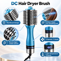 Nouvelle Arrivée Brosse Sèche-Cheveux Ovale DC 1000-1200W 3 Vitesses Chauffantes Affichage LED pour Coiffure Volume Cheveux Maison et Salon
