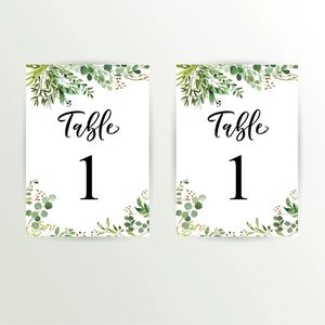Tarjetas de <span class=keywords><strong>Lugar</strong></span> para Boda, Juego de Tarjetas de Papel para Mesa con Borde Dorado para Recepción, Fiesta, Despedida de Soltera, Aniversario - Product Image 4