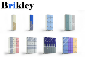 Brikley compatto laminato armadietto palestra HPL armadietto con panche per spogliatoio sala fenolica per mobili per la scuola - Product Image 4