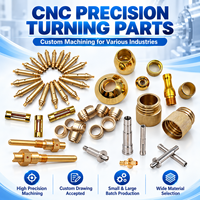 Pièces de tour CNC en laiton de haute précision, prototypage rapide et production en petites séries