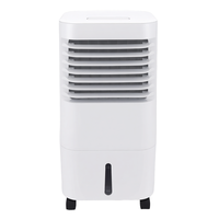 Refroidisseur d'air portable avec blocs de glace, 75W, faible consommation, ventilateur silencieux à 3 vitesses, réservoir de 6L, télécommande pour bureau, chambre
