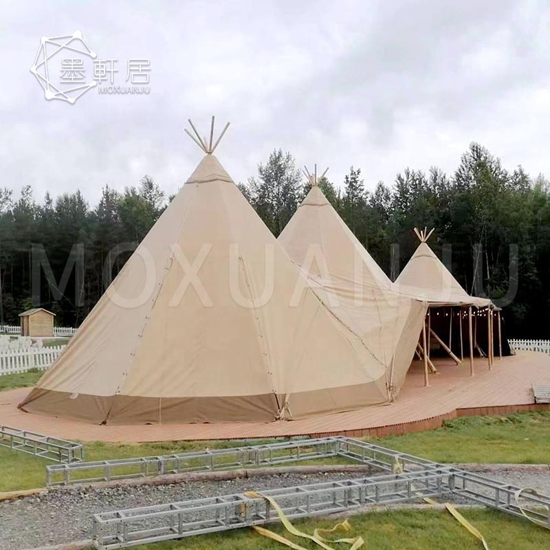 Large Holes Fabric Festival Wedding Event Stretch Tent For 300 Seater