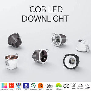 12 Wát Anti-Glare <span class=keywords><strong>LED</strong></span> thông minh SAA Downlight với cho Dali <span class=keywords><strong>Dimmer</strong></span> điều khiển có thể điều chỉnh COB lõm đèn tại chỗ IP44 đánh giá - Product Image 2