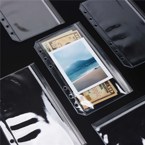 A6 جيوب الموثق واضحة ، 3 جيوب ، مظروف ميزانية المال بدون سحاب ، مظاريف نقدية - Product Image 4